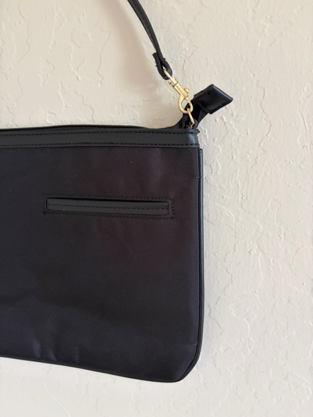 Target Black Shoulder Bag with Gold Accents